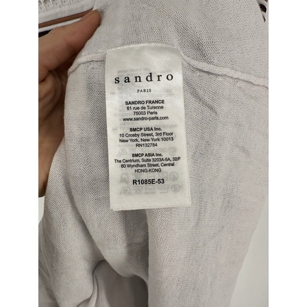 Sandro Paris Rayke Brique Knit Mini Fit And Flare Dress Women’s M READ - Picture 6 of 12